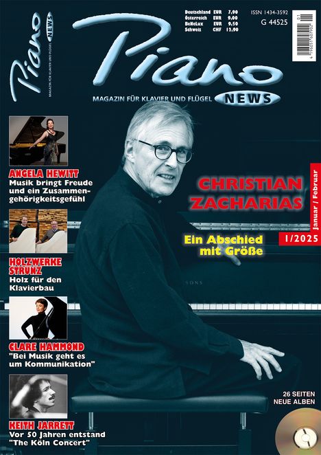 Zeitschriften: PIANONews - Magazin für Klavier &amp; Flügel (Heft 1/2025), Zeitschrift