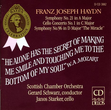 Joseph Haydn (1732-1809): Cellokonzert Nr.1 H7b:1, CD