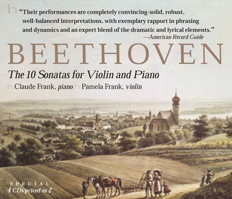 Ludwig van Beethoven (1770-1827): Violinsonaten Nr.1-10, 4 CDs