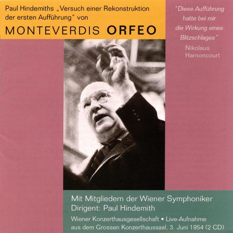 Claudio Monteverdi (1567-1643): L'Orfeo, 2 CDs