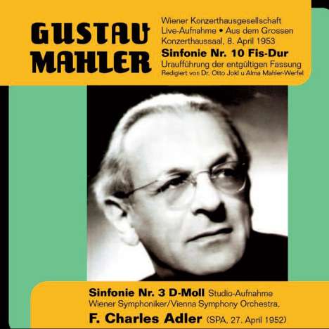 Gustav Mahler (1860-1911): Symphonien Nr.3 &amp; 10, 2 CDs