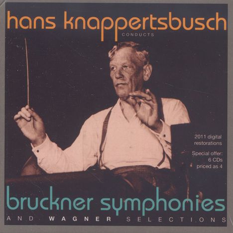 Anton Bruckner (1824-1896): Symphonien Nr.3-5,7-9, 6 CDs