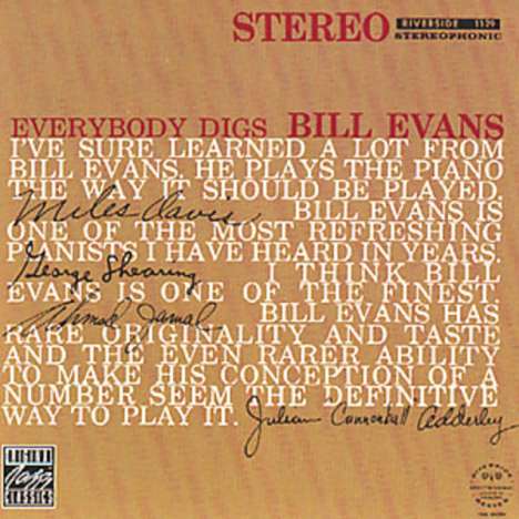 Bill Evans (Piano) (1929-1980): Everybody Digs Bill Evans, CD