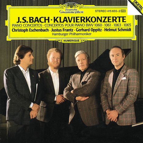 Johann Sebastian Bach (1685-1750): Klavierkonzerte BWV 1060,1061,1063,1065, CD