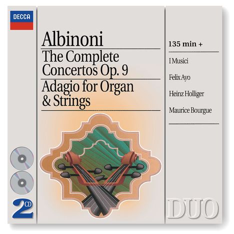Tomaso Albinoni (1671-1751): Oboenkonzerte op.9 Nr.1-12, 2 CDs