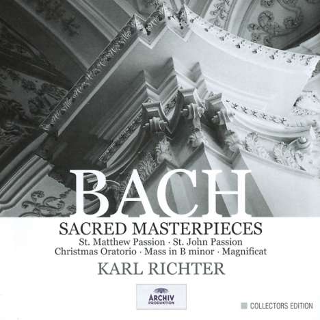 Johann Sebastian Bach (1685-1750): Karl Richter dirigiert geistliche Werke, 10 CDs