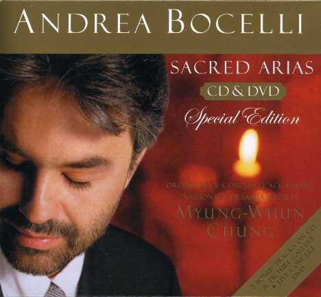 Andrea Bocelli - Arie Sacre (Special Edition), 1 CD und 1 DVD