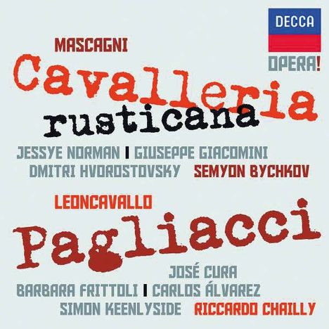 Pietro Mascagni (1863-1945): Cavalleria Rusticana, 2 CDs