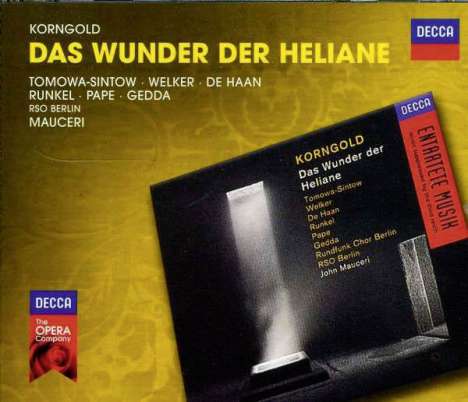 Erich Wolfgang Korngold (1897-1957): Das Wunder der Heliane, 3 CDs