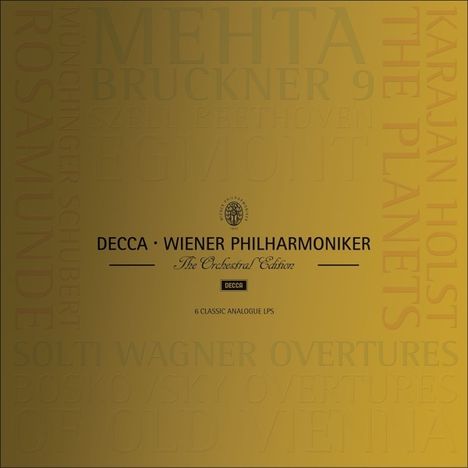 Wiener Philharmoniker - The Orchestral Edition (180g / streng limitierte Restauflage), 6 LPs