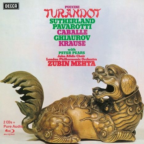 Giacomo Puccini (1858-1924): Turandot (Deluxe-Ausgabe mit Blu-ray Audio), 1 Blu-ray Audio und 2 CDs