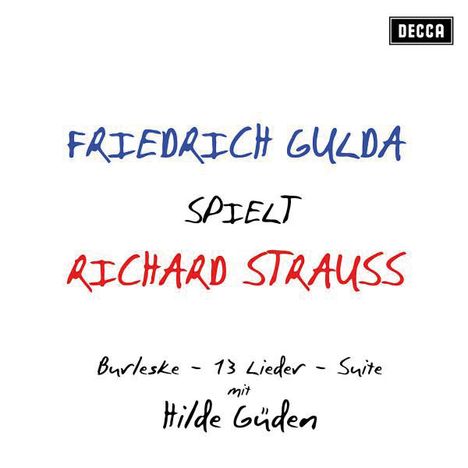 Friedrich Gulda spielt Richard Strauss, CD