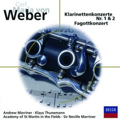 Carl Maria von Weber (1786-1826): Klarinettenkonzerte Nr.1 &amp; 2, CD