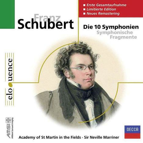 Franz Schubert (1797-1828): Die 10 Symphonien, 5 CDs
