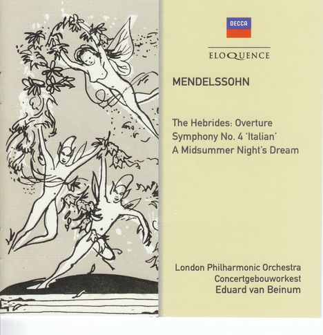 Felix Mendelssohn Bartholdy (1809-1847): Symphonie Nr.4 "Italienische", CD