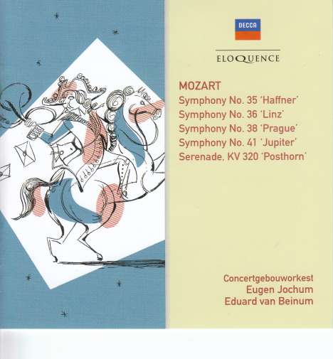 Wolfgang Amadeus Mozart (1756-1791): Symphonien Nr.35,36,38,41, 2 CDs