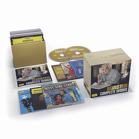 Leonard Bernstein (1918-1990): Sämtliche Werke, 26 CDs und 3 DVDs