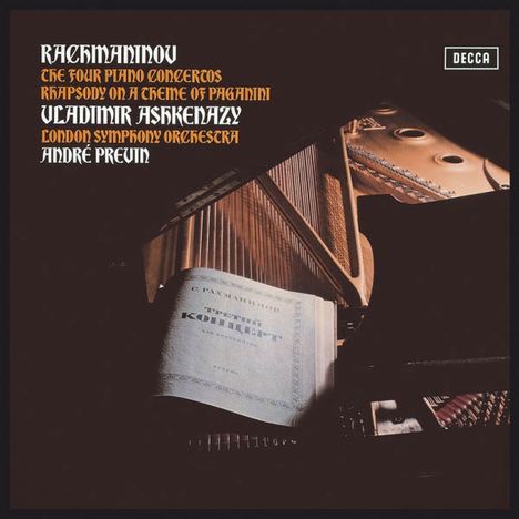 Sergej Rachmaninoff (1873-1943): Klavierkonzerte Nr.1-4 (180g Deluxe Vinyl-Edition), 3 LPs