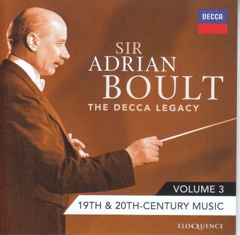 Adrian Boult - The Decca Legacy Vol.3 "19th &amp; 20th-Century Music", 16 CDs
