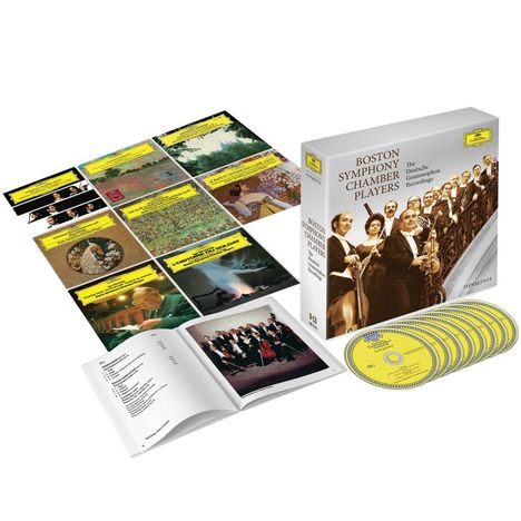 "Boston Symphony Chamber Players: The Deutsche Grammophon Recordings." Boxset mit CDs, Buch und Albumcovern.