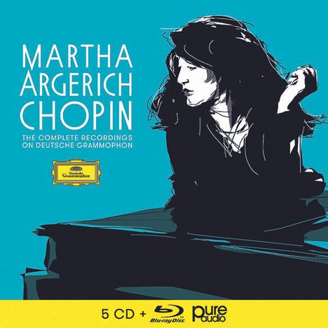 Frederic Chopin (1810-1849): Martha Argerich - The Complete Chopin-Recordings on Deutsche Grammophon (mit Blu-ray Audio), 5 CDs und 1 Blu-ray Audio