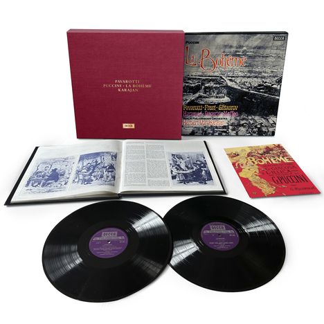 Giacomo Puccini (1858-1924): La Boheme (Deluxe-LP-Ausgabe im Leinenschuber / 180g), 2 LPs