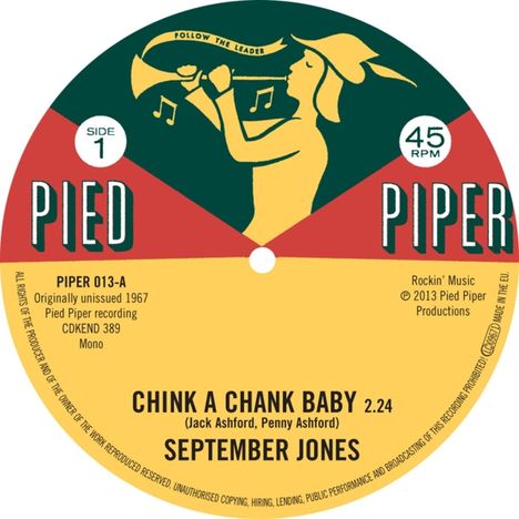 Chink A Chank Baby / That's What Love Is, Single 7"
