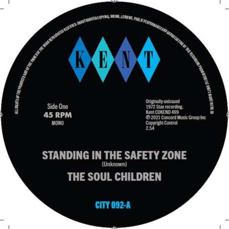 Soul Children &amp; Sylvia &amp; The Blue Jays: Standing In The Safety Zone / Put Me In The Mood, Single 7"