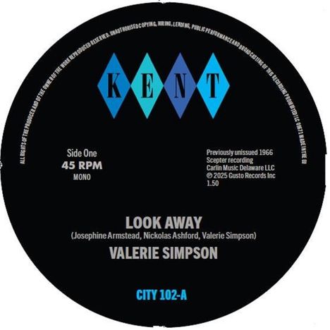 Valerie Simpson: Look Away / It's Just Love (7inch Single), Single 7"