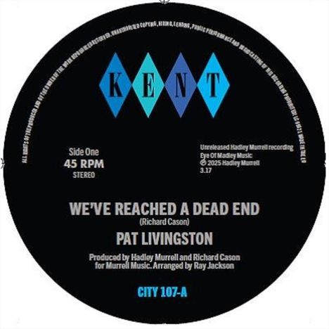 Pat Livingston: We're Reached A Dead End / Sugar Love, Single 7"