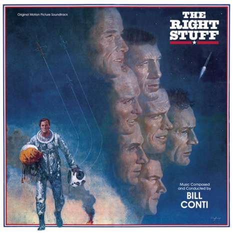 Bill Conti (geb. 1942): Filmmusik: The Right Stuff (O.S.T.) (Limited-Edition) (Blue Vinyl), LP