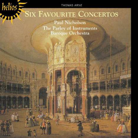 Thomas Arne (1710-1778): 6 Konzerte für Orgel/Klavier/Cembalo &amp; Orchester, CD