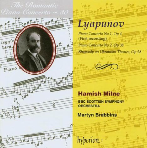 Sergei Lyapunov (1859-1924): Klavierkonzerte Nr.1 &amp; 2 (op.4 &amp; 38), CD