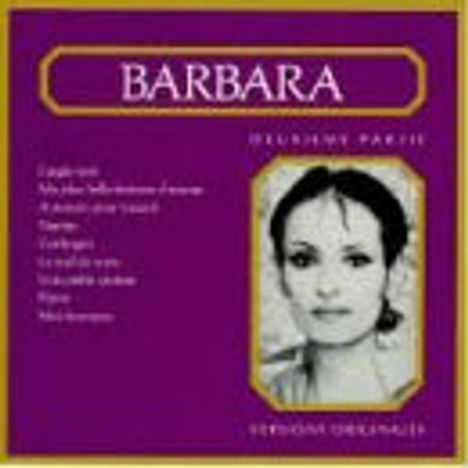 Barbara (1930-1997): Deuxième Partie, CD