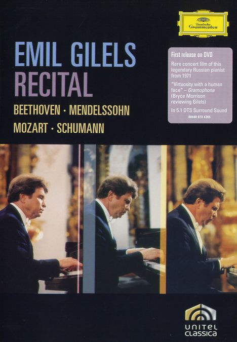 Emil Gilels - Recital (DVD), DVD