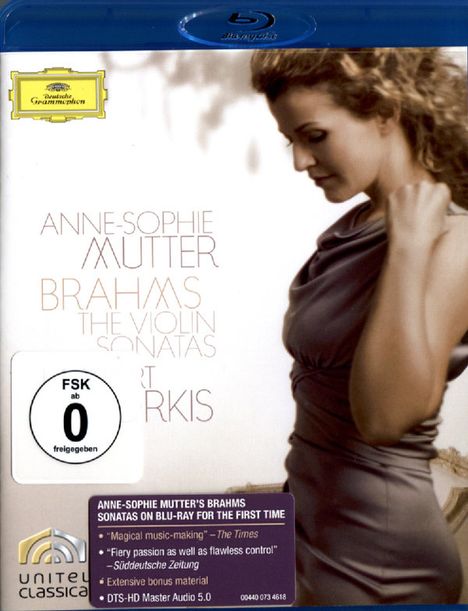 Johannes Brahms (1833-1897): Sonaten für Violine &amp; Klavier Nr.1-3, Blu-ray Disc