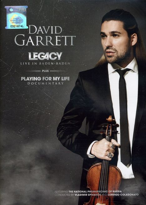David Garrett - Legacy Live in Baden-Baden, DVD