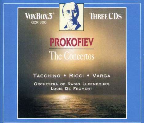 Serge Prokofieff (1891-1953): Klavierkonzerte Nr.1-5, 3 CDs