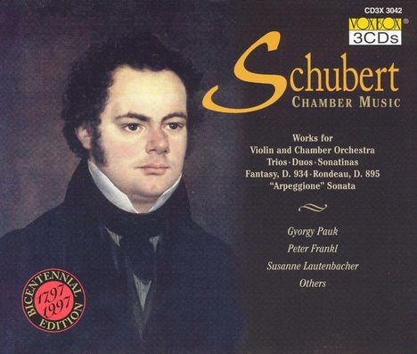 Franz Schubert (1797-1828): Kammermusik, 3 CDs
