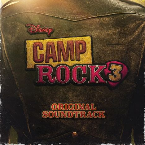 Disney Camp Rock 3 Original Soundtrack. Der Text ist auf eine Lederjacke genäht.
