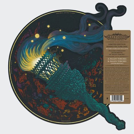 Mastodon: Fallen Torches (Limited Edition) (Shaped Picture Disc) (45 RPM) (RSD Exclusive), Single 10"