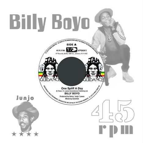 Billy Boyo/Roots Radics: One Spliff A Day / One Dub A Day, Single 7"