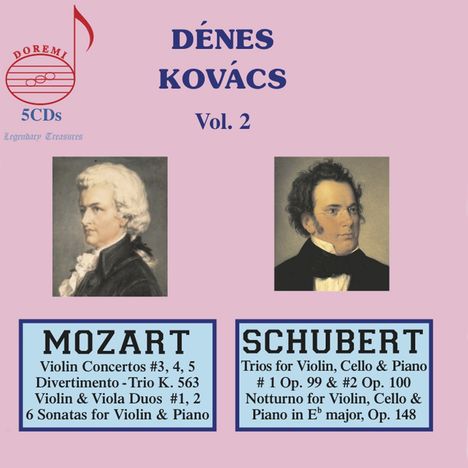 Denes Kovacs  - Legendary Treasures Vol.2, 5 CDs