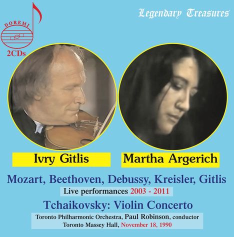 Ivry Gitlis &amp; Martha Argerich - Legendary Treasures Live, 2 CDs