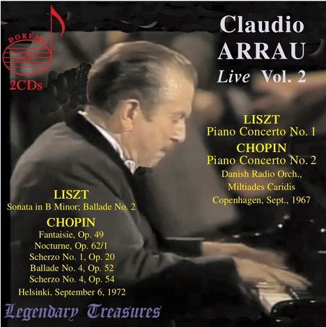 Claudio Arrau - Legendary Treasures Vol.2, 2 CDs
