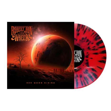 Robert Jon: Red Moon Rising (Red &amp; Black Splatter Vinyl), LP