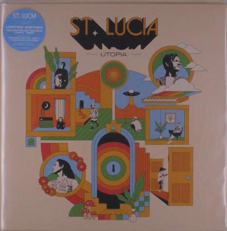 St. Lucia: Utopia (180g) (Limited Edition) (Neon Yellow &amp; Light Blue Vinyl), 2 LPs