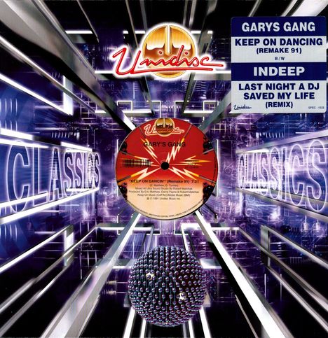Indeep / Gary's Gang: Last Night A DJ Saved My Life / Keep On Dancing, LP