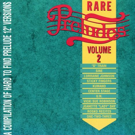 Rares Preludes Vol.2, CD