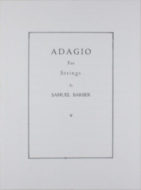 Samuel Barber: Adagio For Strings (Score), Noten